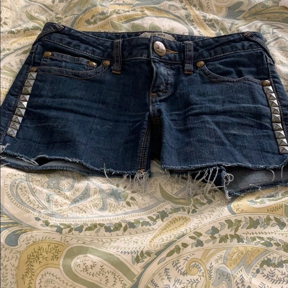 Free people denim shorts